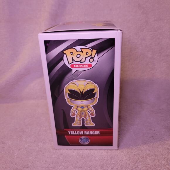 Funko POP Movies Power Rangers Yellow Ranger Toy Figure Number 398 - Picture 4 of 8